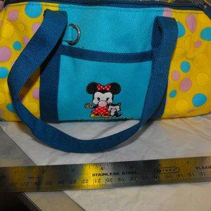 Barrel Duffle Bag Tote Mini Minnie Mouse Polka Dot